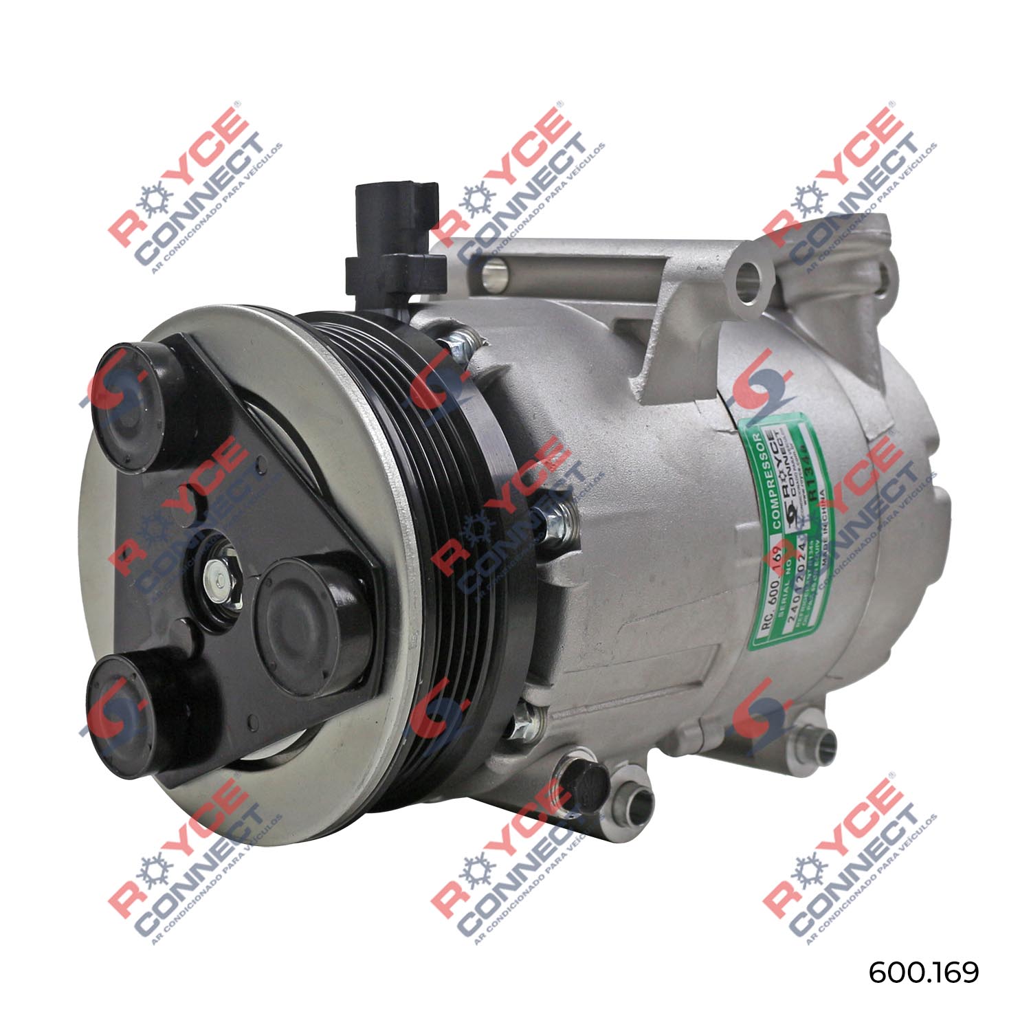 Compressor Ford Focus 2008> Motor Sigma / Volvo C30 - 12 Volts Polia ...