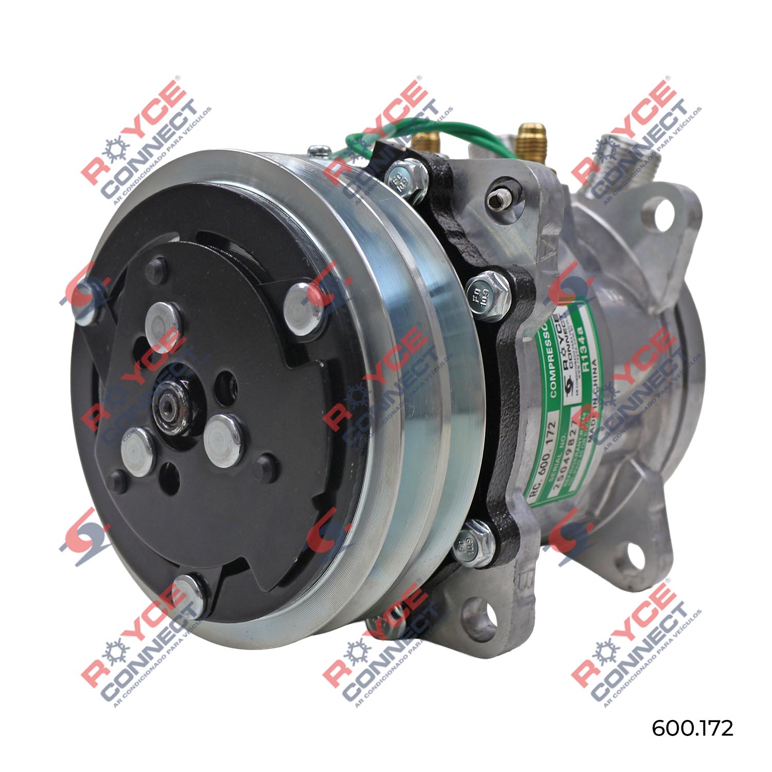 Compressor Modelo SE505 5H09 8 Orelhas - 24 Volts Polia 2A 125mm R134a ...