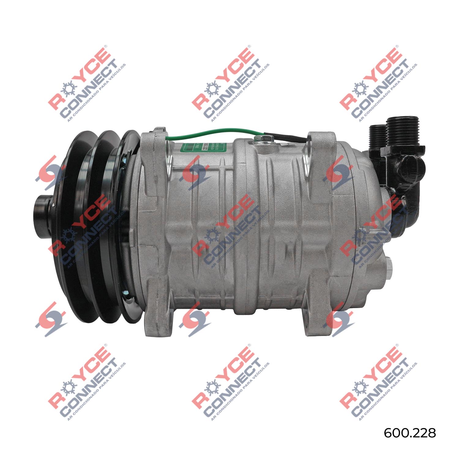 Compressor Modelo Tm16hs 163cm 8 Orelhas Polia 2a 135mm 24 Volts R134a Royce Connect