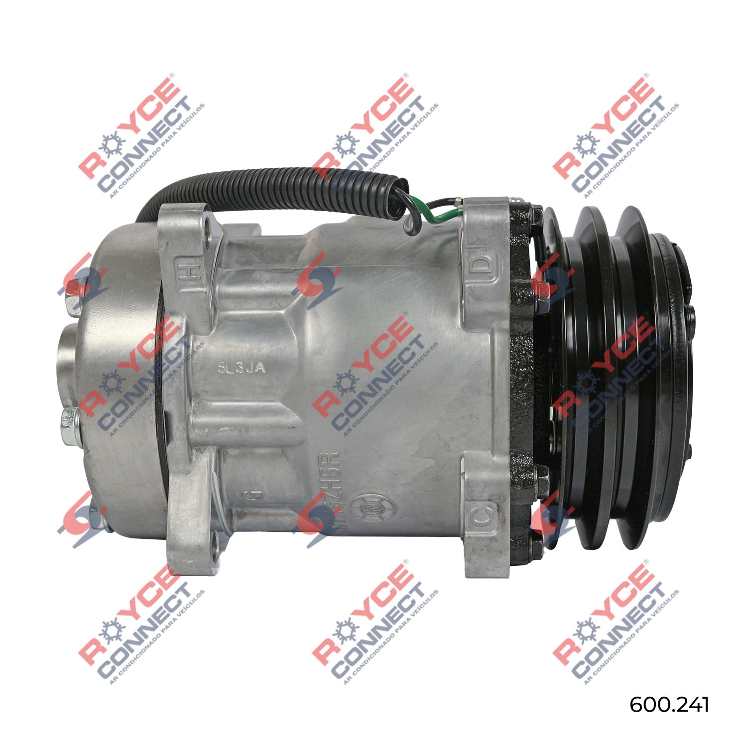 Compressor SANDEN Original AA7H15AA 4862 8 Orelhas Saida Traseira O