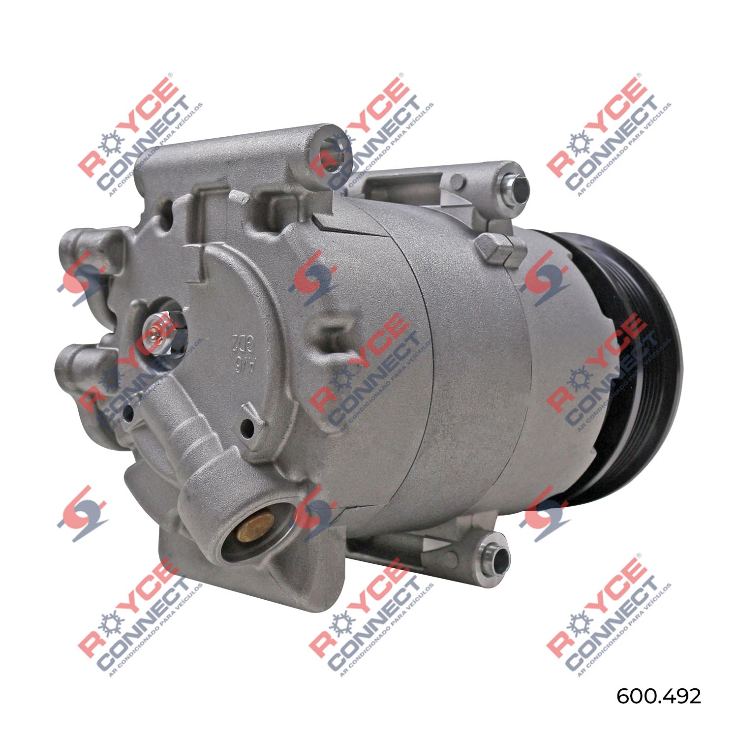 Compressor Ford Focus Motor 1.6 2013 Até 2015 - 12 Volts Polia 6pk ...