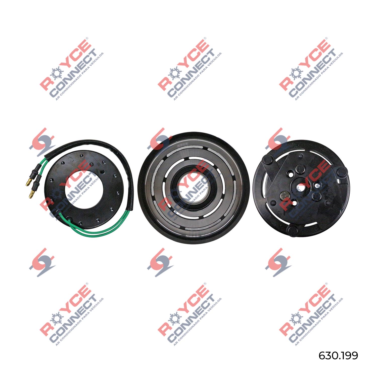 Conjunto de Embreagem do Compressor Caminhão Scania 2012> RC.600.199 ...